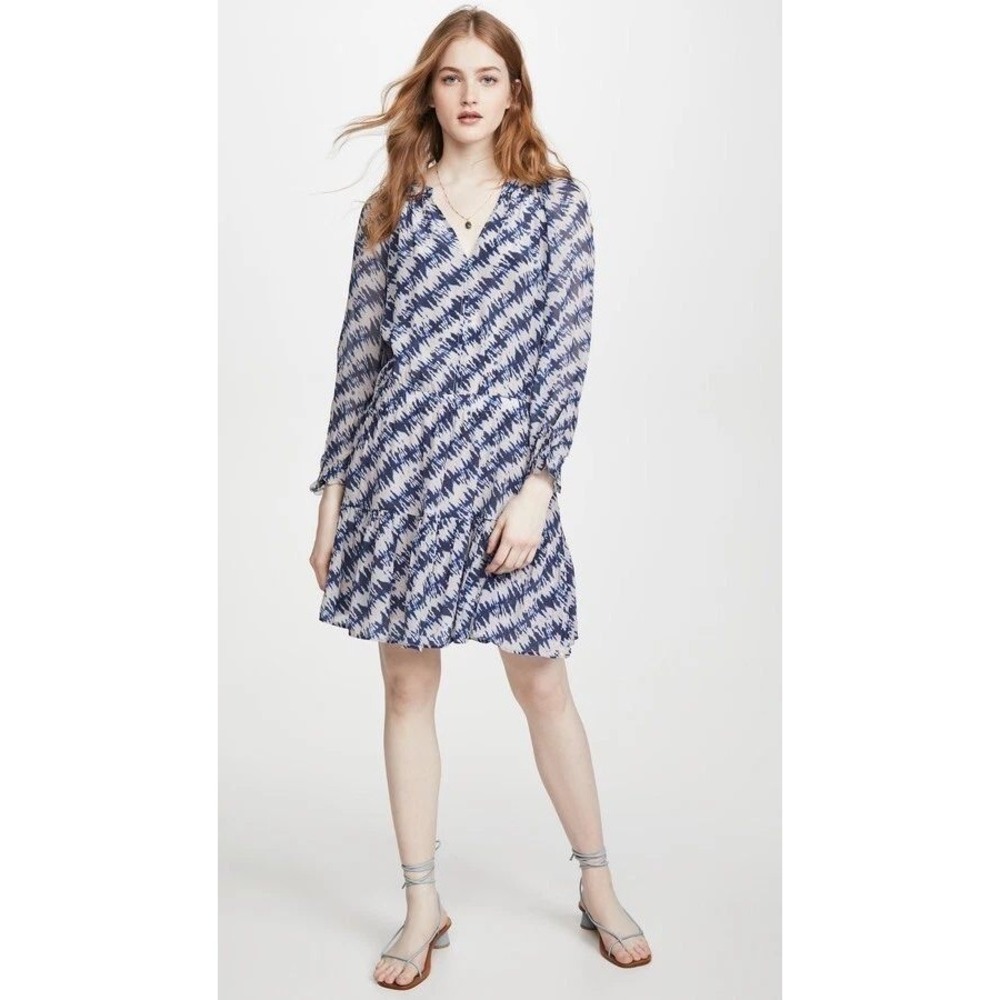 Anthropologie Velvet by Graham & Spencer Leah Tie-Dyed Peasant Dress XS NWT
